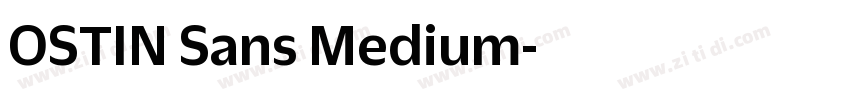 OSTIN Sans Medium字体转换